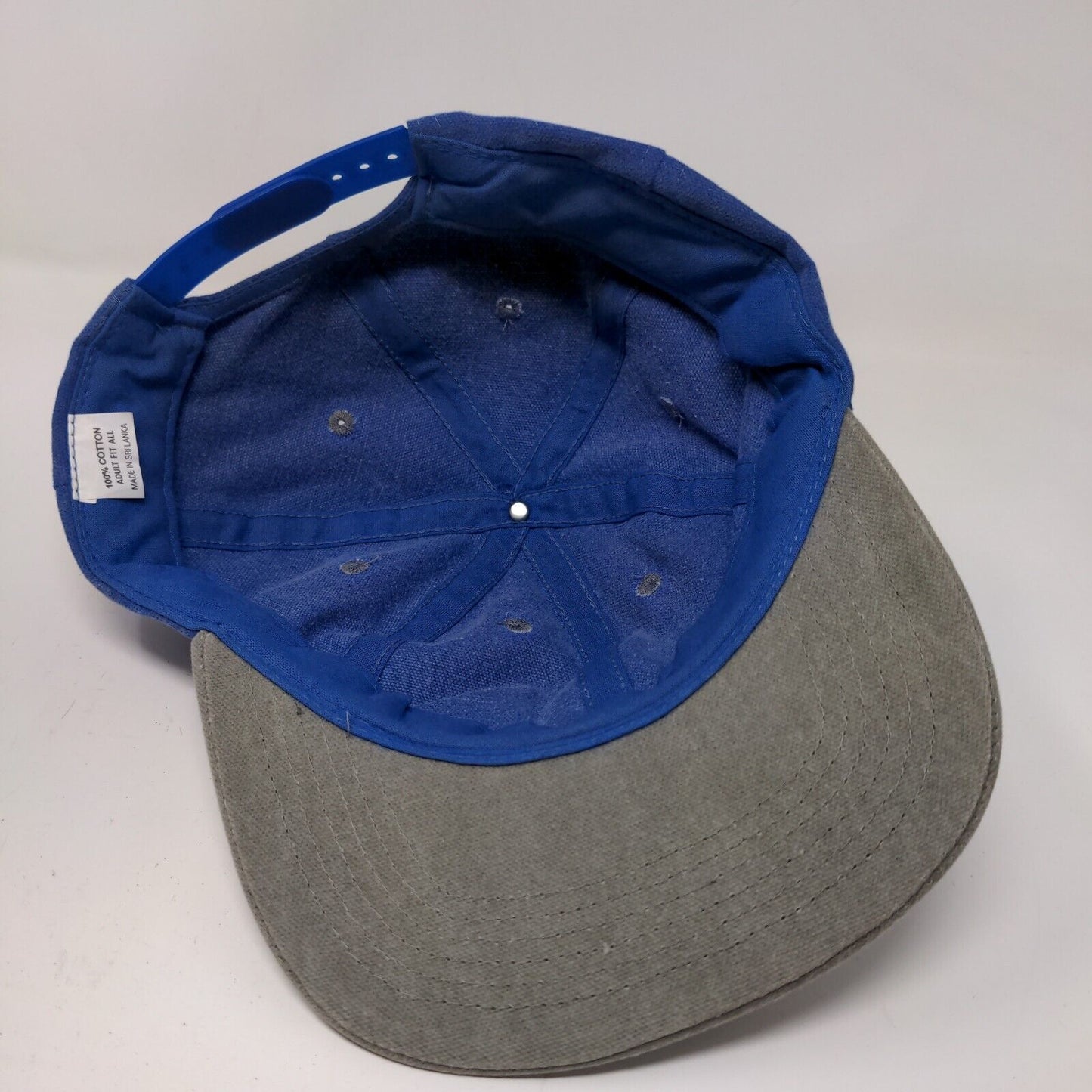 Unbranded Men's Snapback Hat Blue OSFA Graphic Lake Monroe Paynetown Logo Cotton
