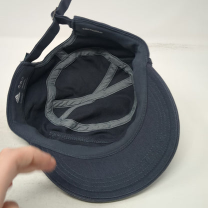 Adidas Army Cap Gray One Size Adjustable Cotton Hat Slideback Blue Patch Logo