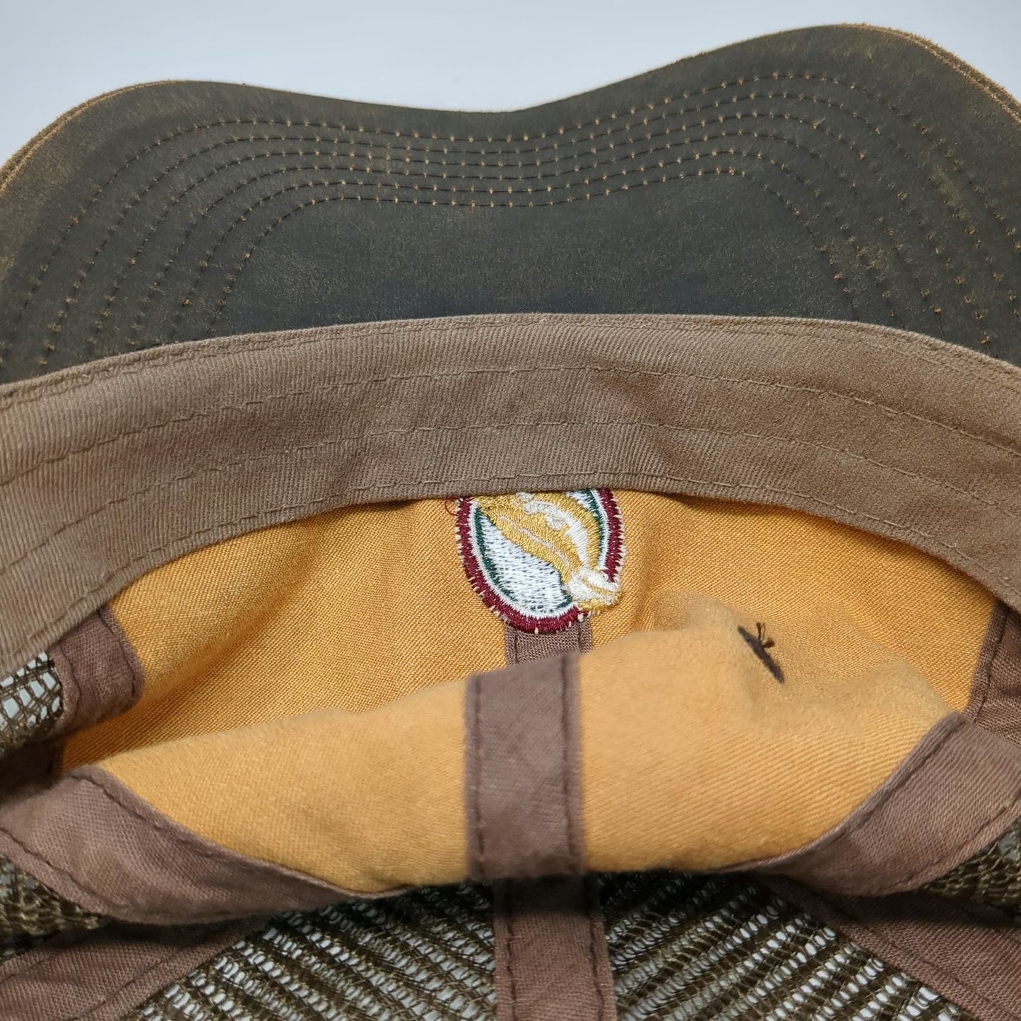 Imperial Baseball Cap Brown One Size Mesh Strapback Waxed Bird Outdoor Hat