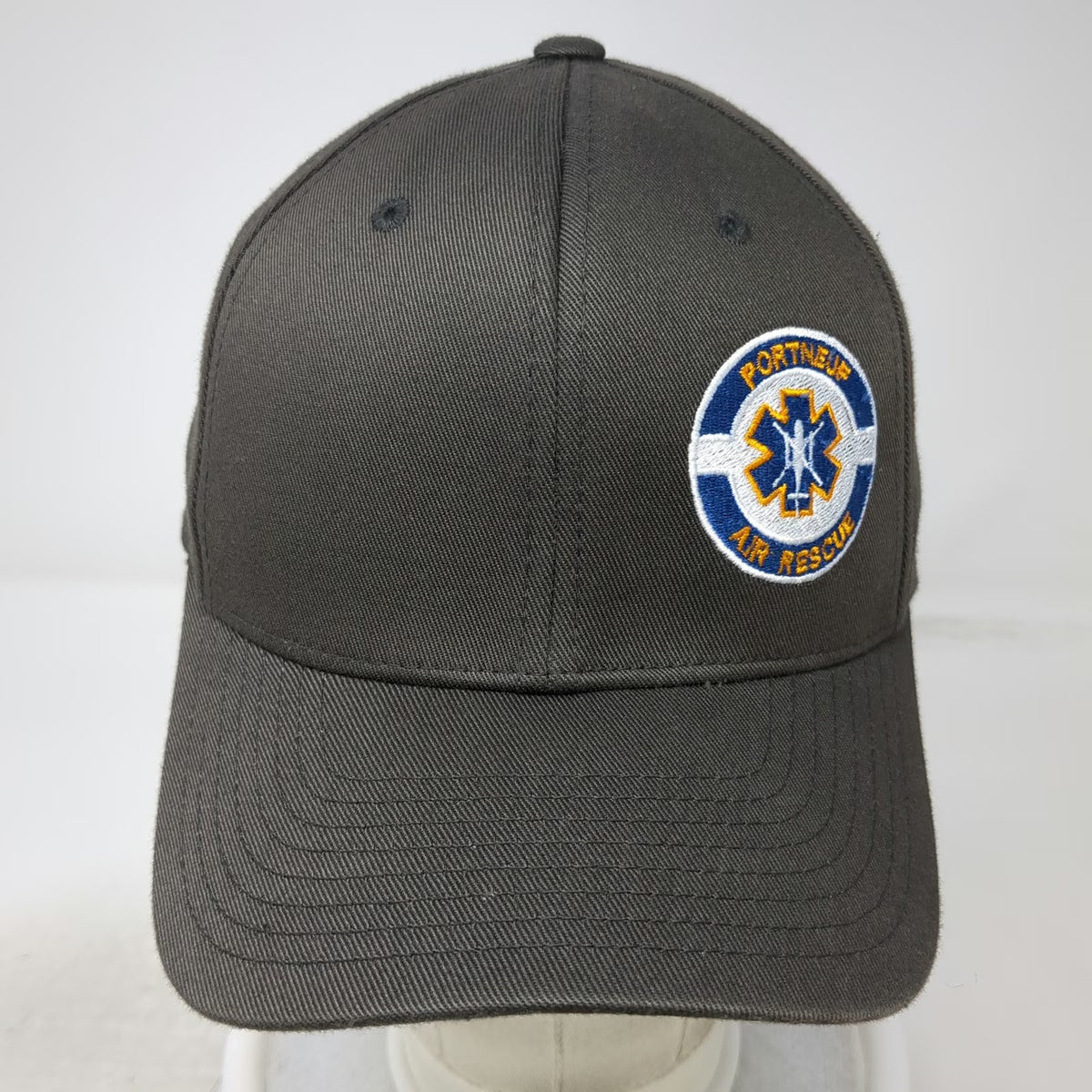Flexfit Gray Baseball Cap M Portneuf Air Rescue Medical Patch Fitted Hat