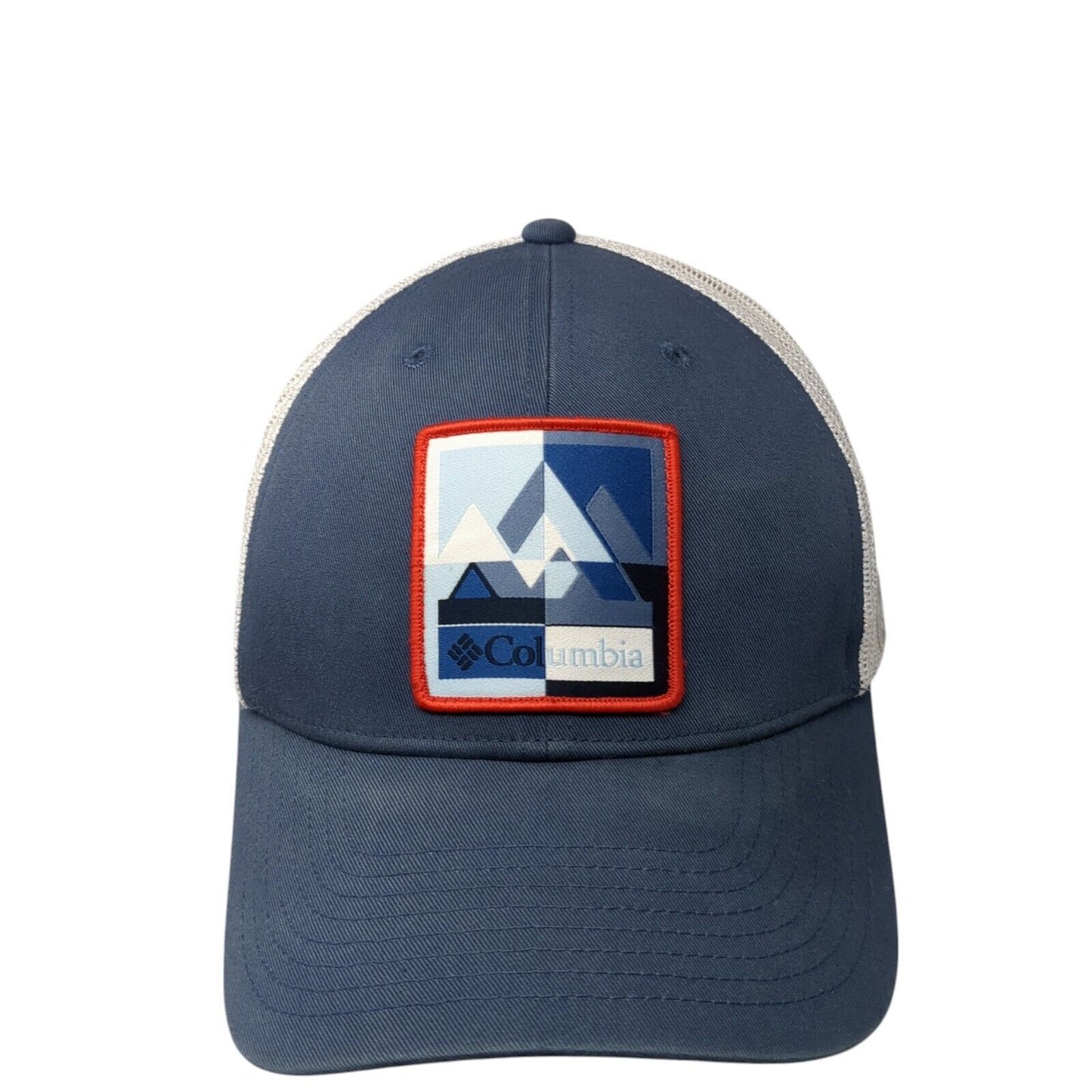 Columbia Unisex Snapback Trucker Hat Blue OS Adjustable Embroidered Mesh Back