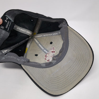 DB Southern Illinois Fitted Hat Black Medium Embroidered UAB300 Under Armour