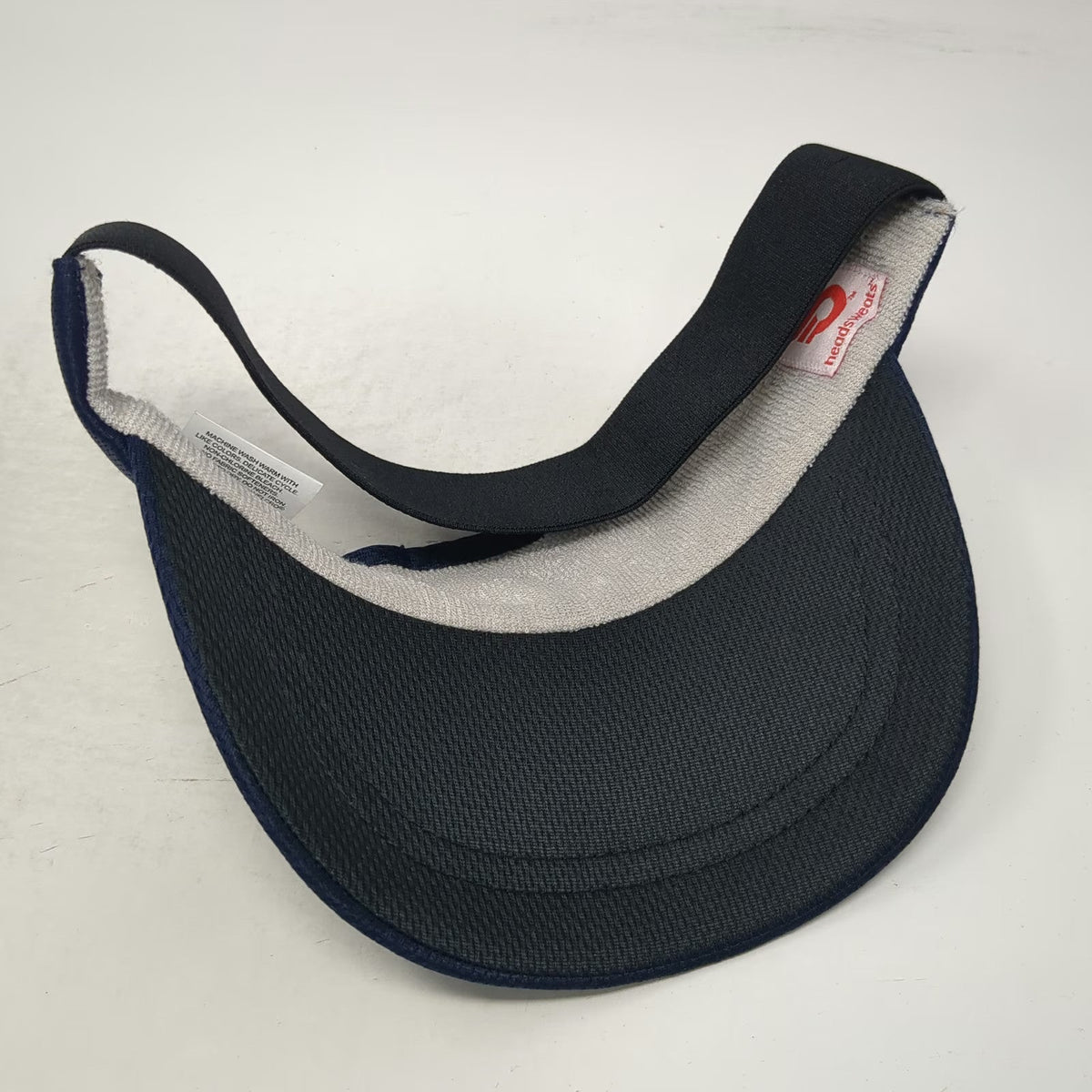 Headsweats Visor Blue One Size Elastic Back Performance Mesh Sweatband Hat
