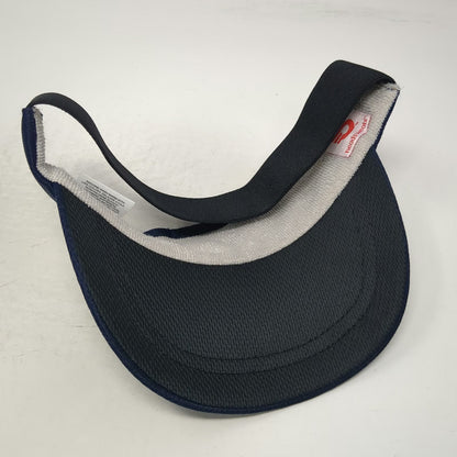Headsweats Visor Blue One Size Elastic Back Performance Mesh Sweatband Hat