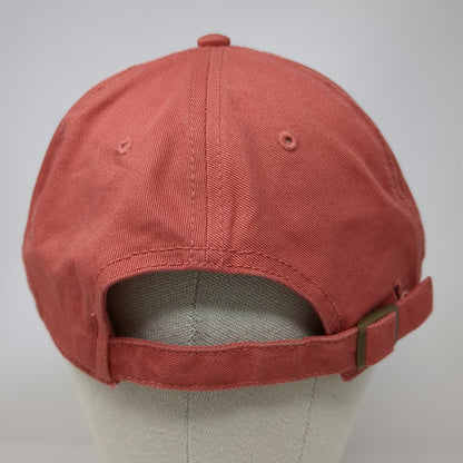 Life is Good Baseball Cap Pink One Size Adjustable Hat Script Logo Slideback