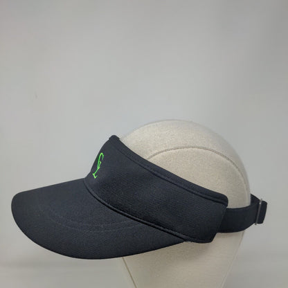 CL Strapback Sun Visor Cap Black OS Adjustable Embroidered Pacific Headwear