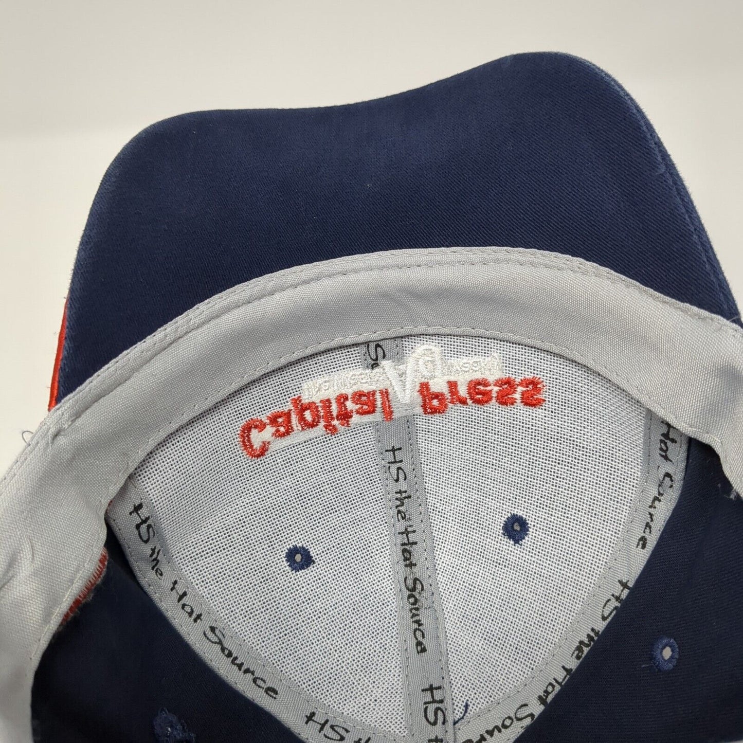 Capital Press The West's Ag Weekly Strapback Hat Blue One Size Adjustable