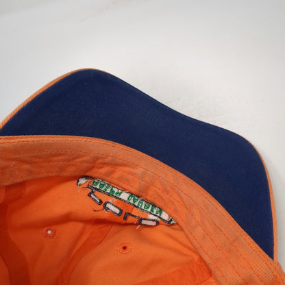 Polo Ralph Lauren Orange Baseball Cap Golf Underbrim Strapback Hat Vintage