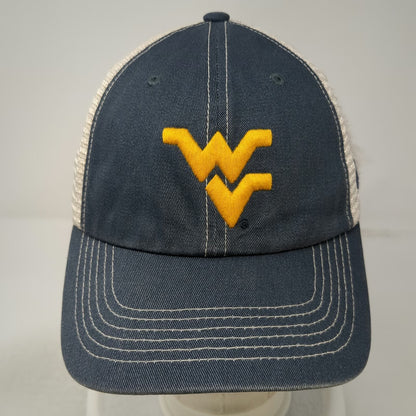Top of the World West Virginia Mountaineers NCAA Trucker Hat Blue One Size Mesh
