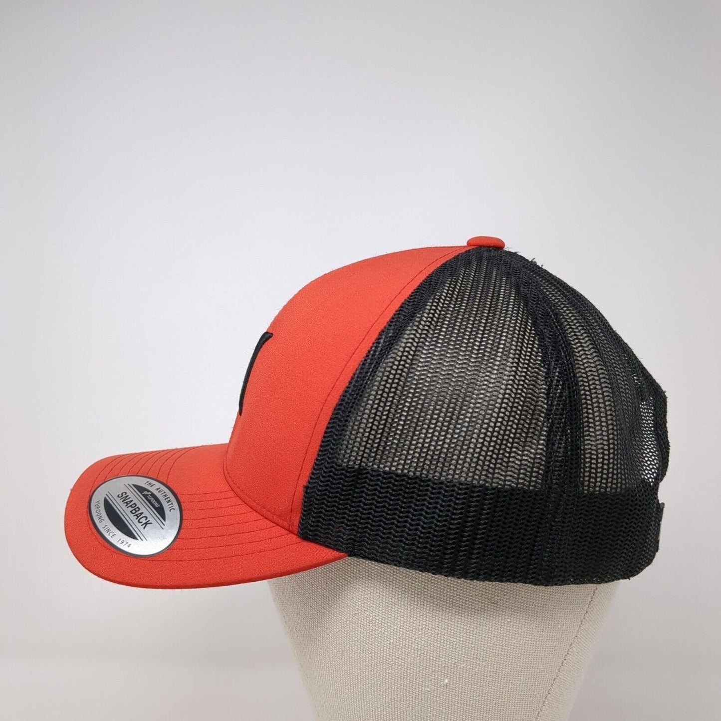 Hurley Snapback Trucker Hat Red One Size Adjustable Mesh Back Classics Yupoong