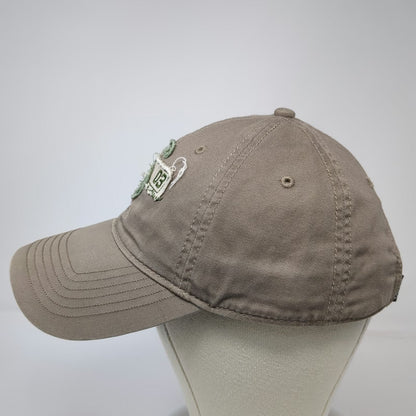 Ouray Baseball Cap Brown One Size Skidmore 1903 Logo Patch Cotton Strapback Hat