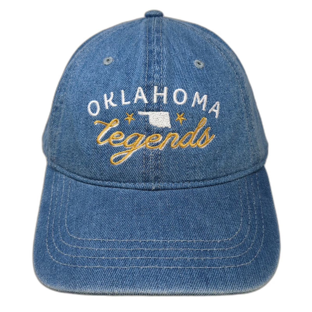 OTTO Baseball Cap Blue One Size Denim Oklahoma Legends Tulsa Route 66 BOK Center