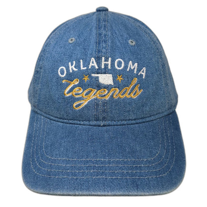 OTTO Baseball Cap Blue One Size Denim Oklahoma Legends Tulsa Route 66 BOK Center