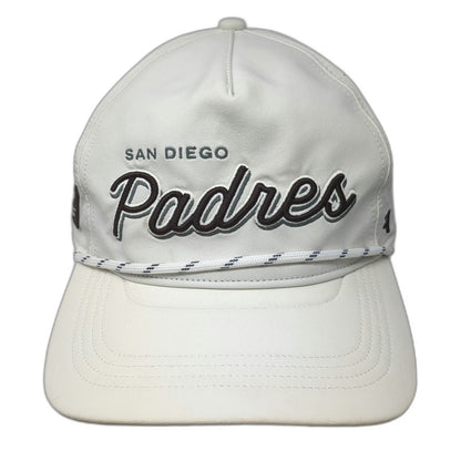 '47 San Diego Padres MLB White One Size 5 Panel Hat Rope Rawlings Perforated