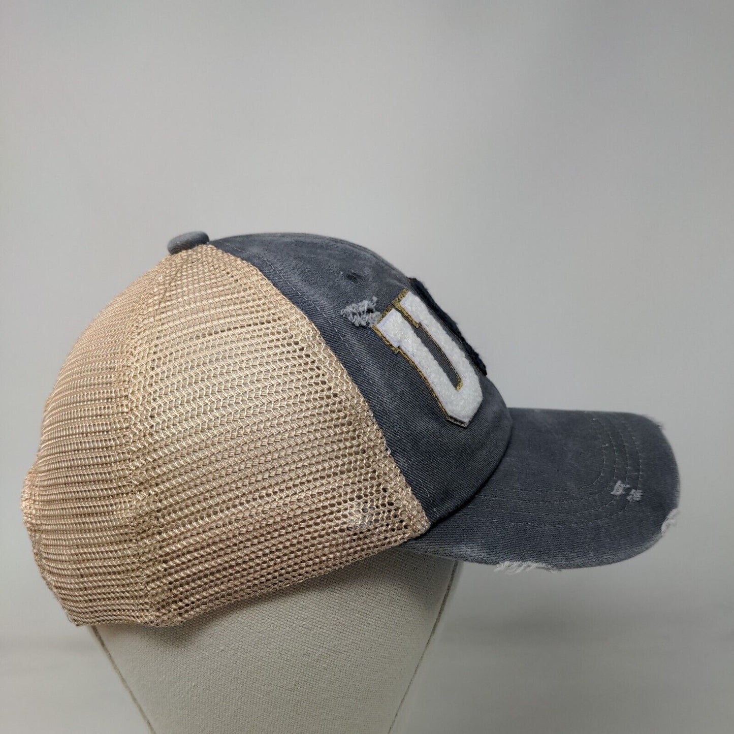 USA Snapback Mesh Back Trucker Hat Multicolor One Size Sugar Stitch