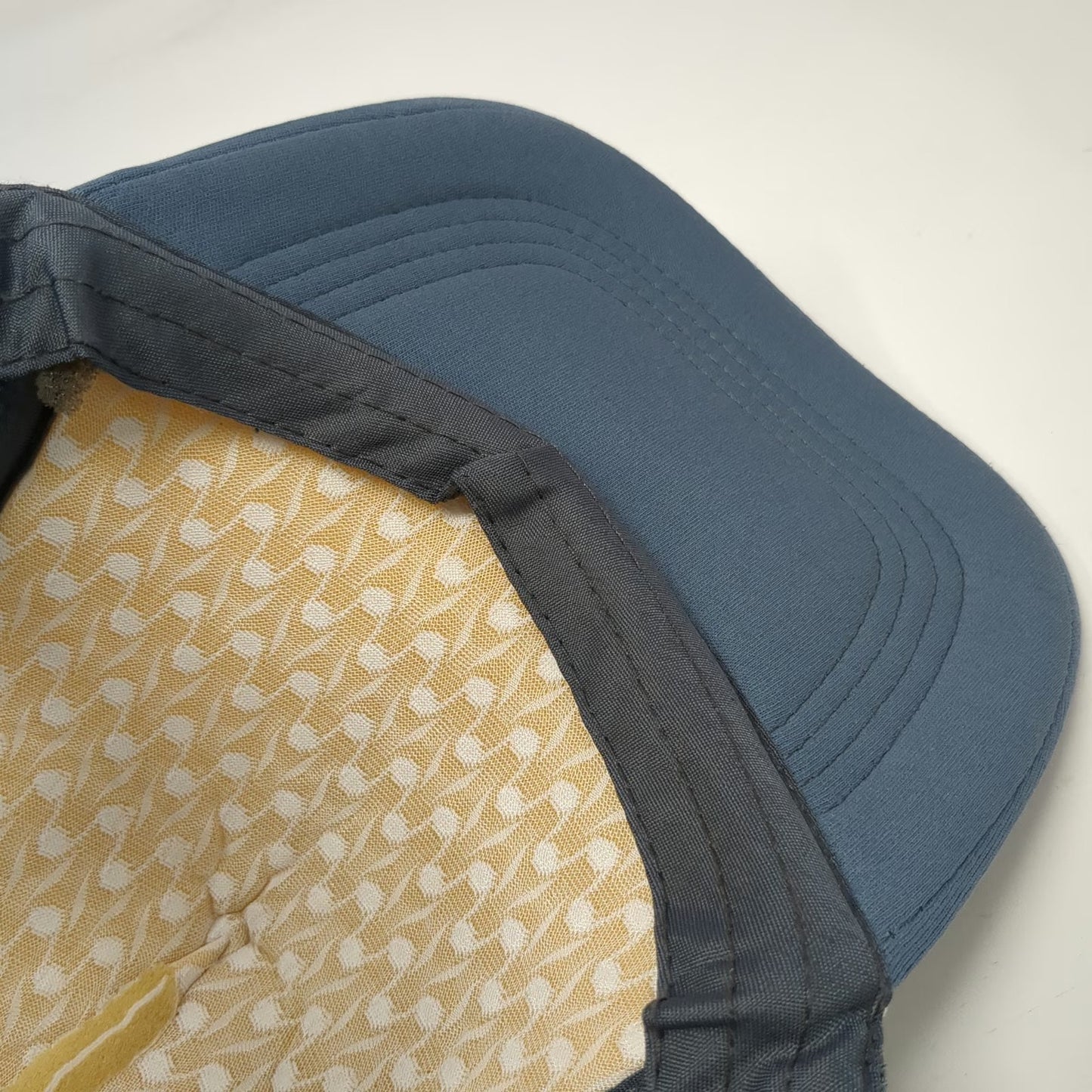 Trucker Hat Blue White One Size Blank Foam Front Mesh Back Snapback Adjustable