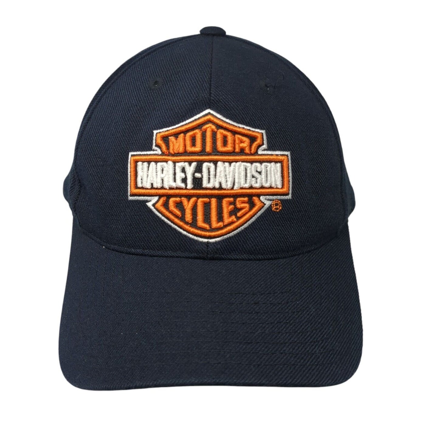 Harley-Davidson Motorcycles Fitted Baseball Cap Blue 7 1/2 American Needle