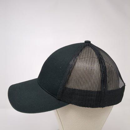 Idaho Summit Snapback Trucker Hat Black One Size Mesh Back Outdoor Cap