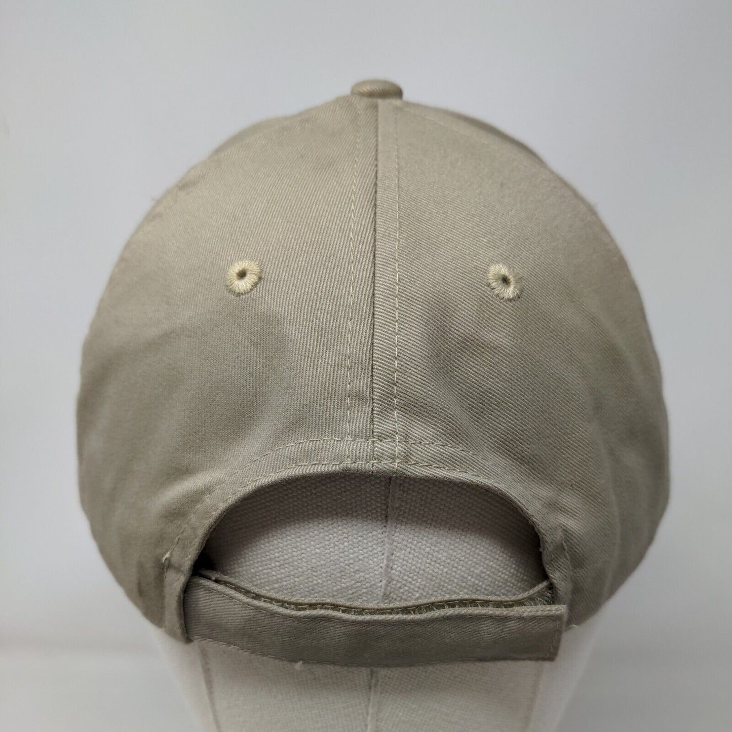 Florida Bank Strapback Hat Tan OSFA Adjustable Embroidered 6 Panel KC