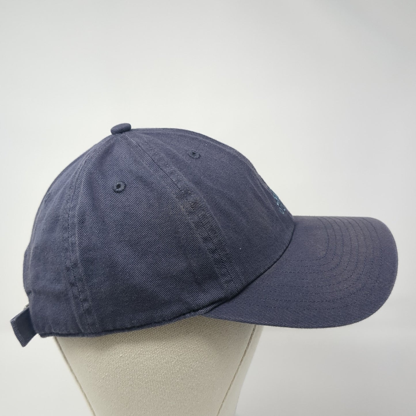 Adidas Slideback Hat Blue One Size Adjustable Embroidered 6 Panel Cotton