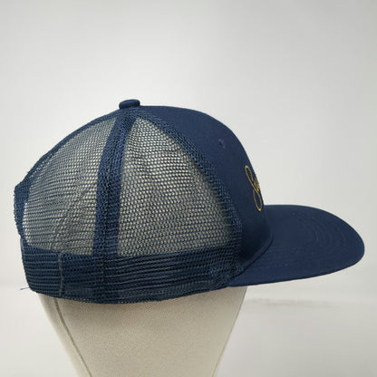 Swingers Trucker Hat Blue One Size Snapback Embroidered Crazy Golf Club London
