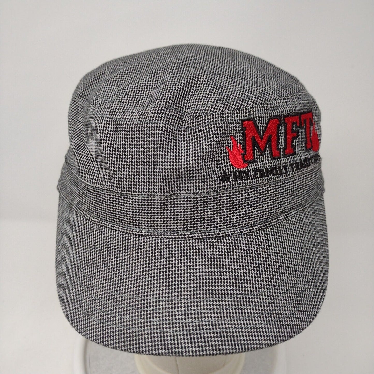 MFT My Family Tradition Cadet Army Cap Multicolor OSFA Adjustable Houndstooth