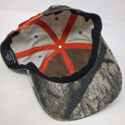 Under Armour Snapback Hat Green Camo One Size Mossy Oak Orange Embroidered