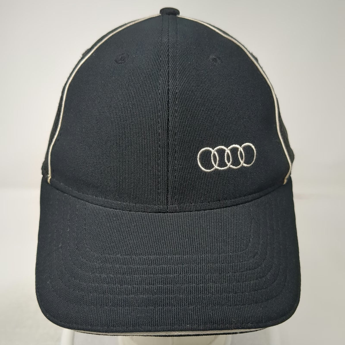 Audi Baseball Cap Black One Size Mesh Back Slideback Automotive Racing Hat