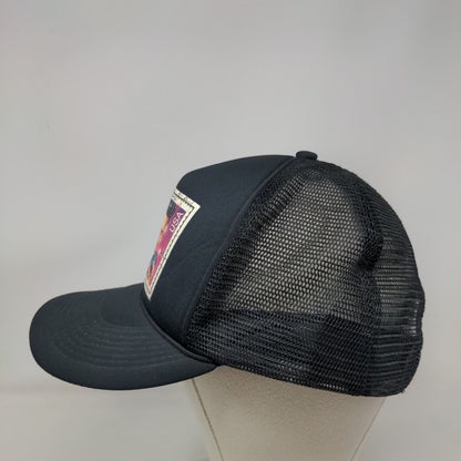 Elvis Presley Snapback Trucker Hat Black One Size Adjustable Mesh Back Rope