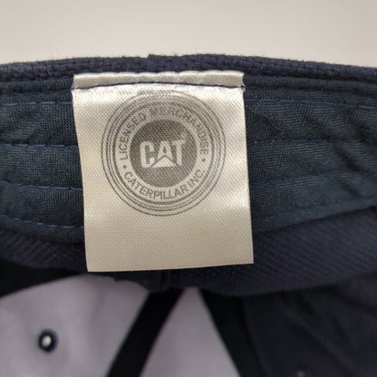 CAT Slideback Hat Blue One Size Adjustable Embroidered 6 Panel Outdoor