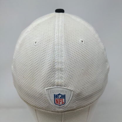 Jacksonville Jaguars NFL Fitted Hat White Black Size S-M New Era 39Thirty