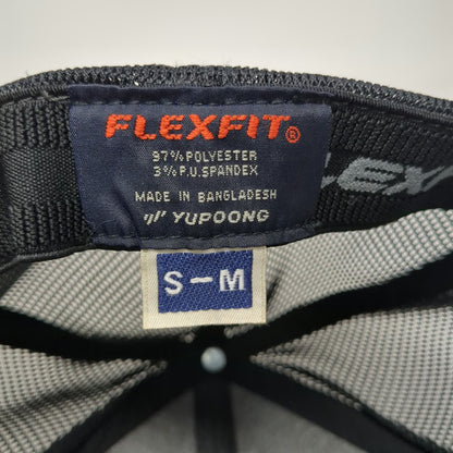 Flexfit Baseball Cap Gray M Mesh Back Heathered Graybar Logo Yupoong Fitted Hat
