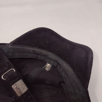 Kangol Slideback Hat Black Size L Corduroy Hat Cotton Blend Embroidered Logo