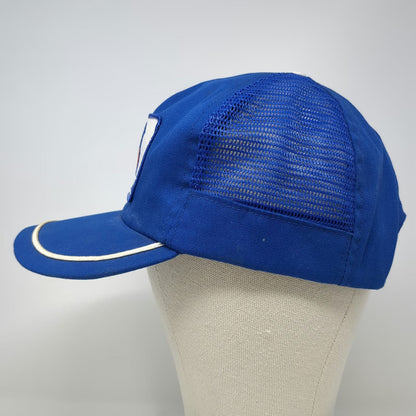 Snapback Hat Blue One Size Union Pacific System Trucker Mesh Patch Made in USA