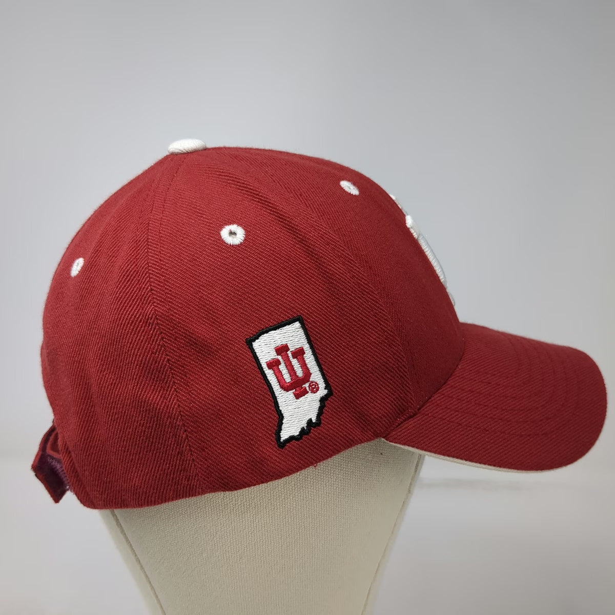 Indiana Hoosiers NCAA Team Pride Cap Red One Size Strapback Embroidered Map Logo