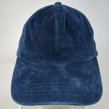 BDG Baseball Cap Blue One Size Corduroy Slideback Adjustable Plain Solid hat