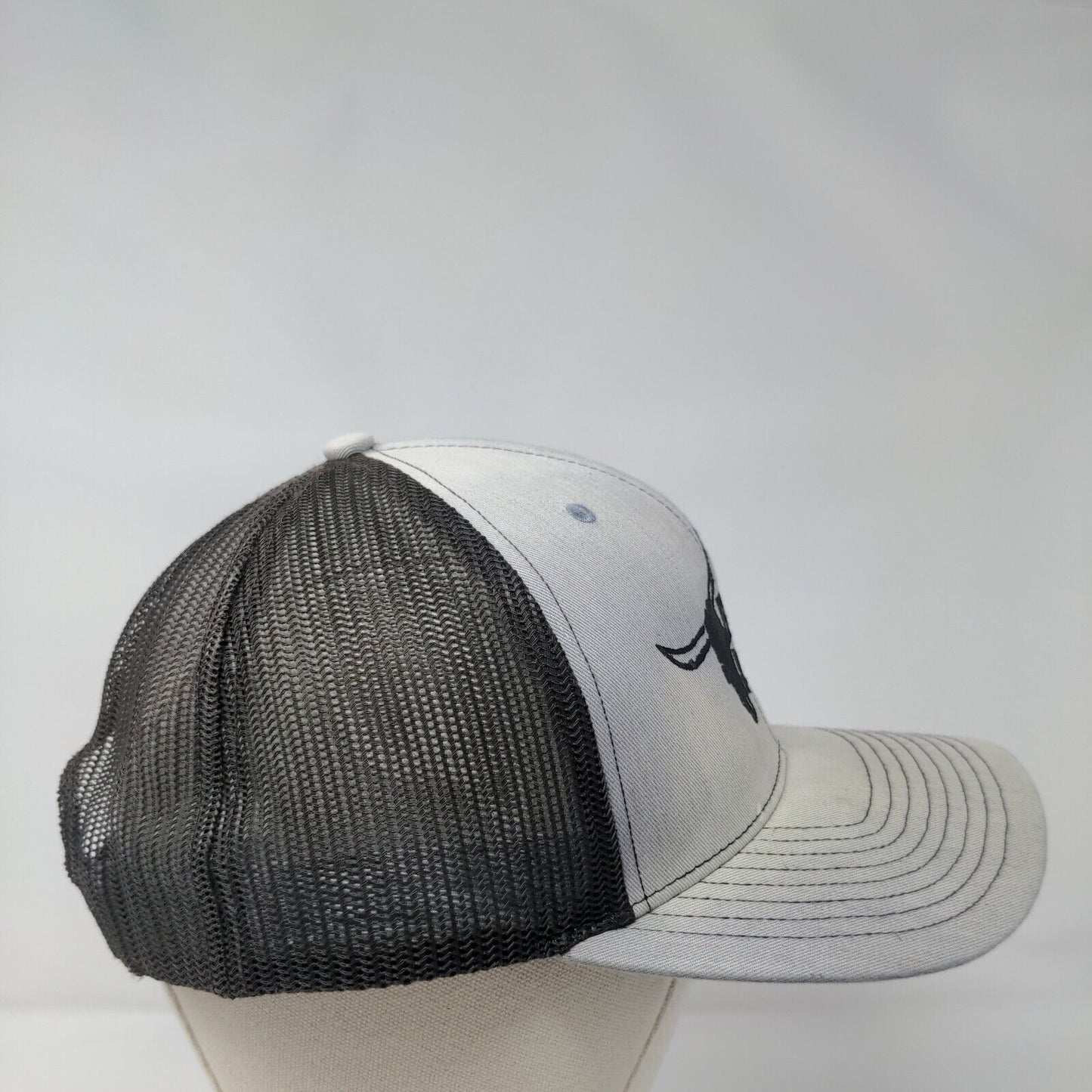 Bruneau Idaho Snapback Trucker Hat Gray One Size Adjustable Mesh Back Richardson