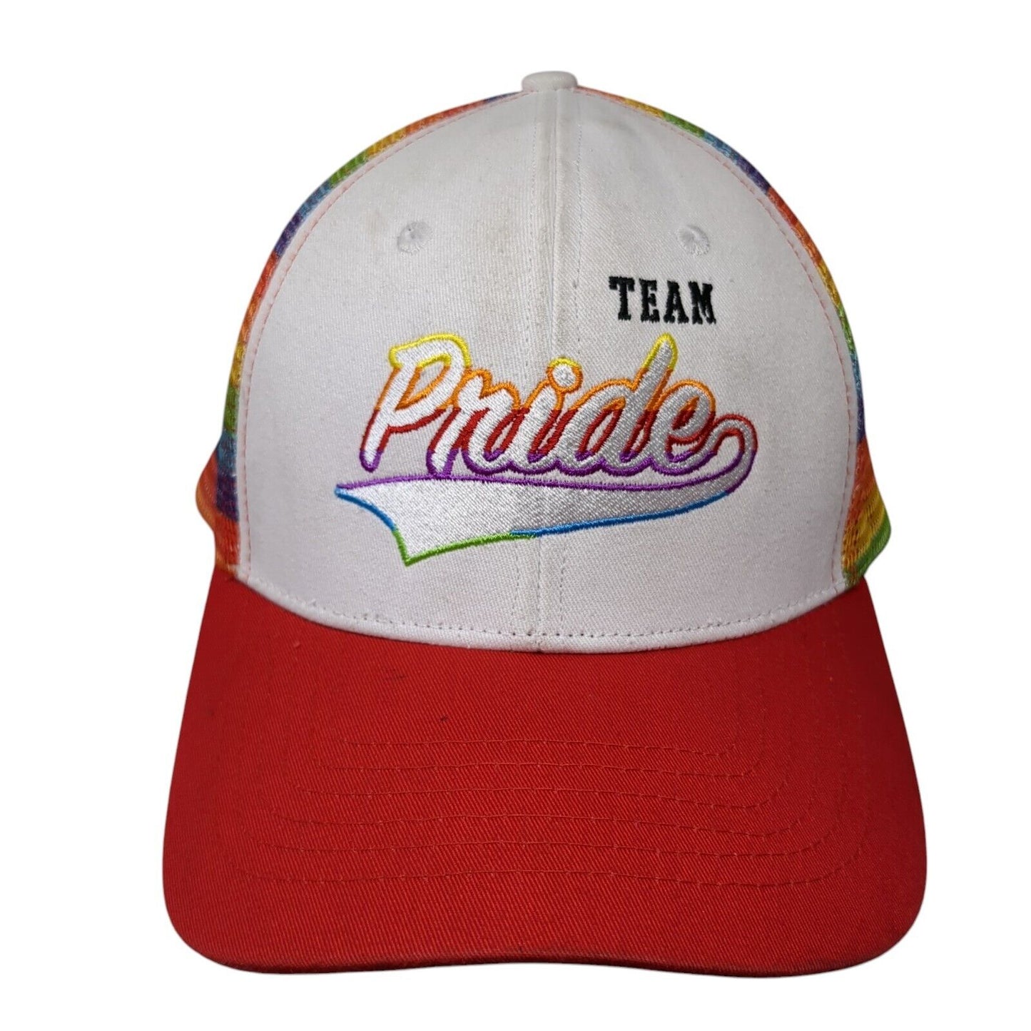 Team Pride Snapback Trucker Hat Multicolor OS Adjustable Mesh Back Spencer's