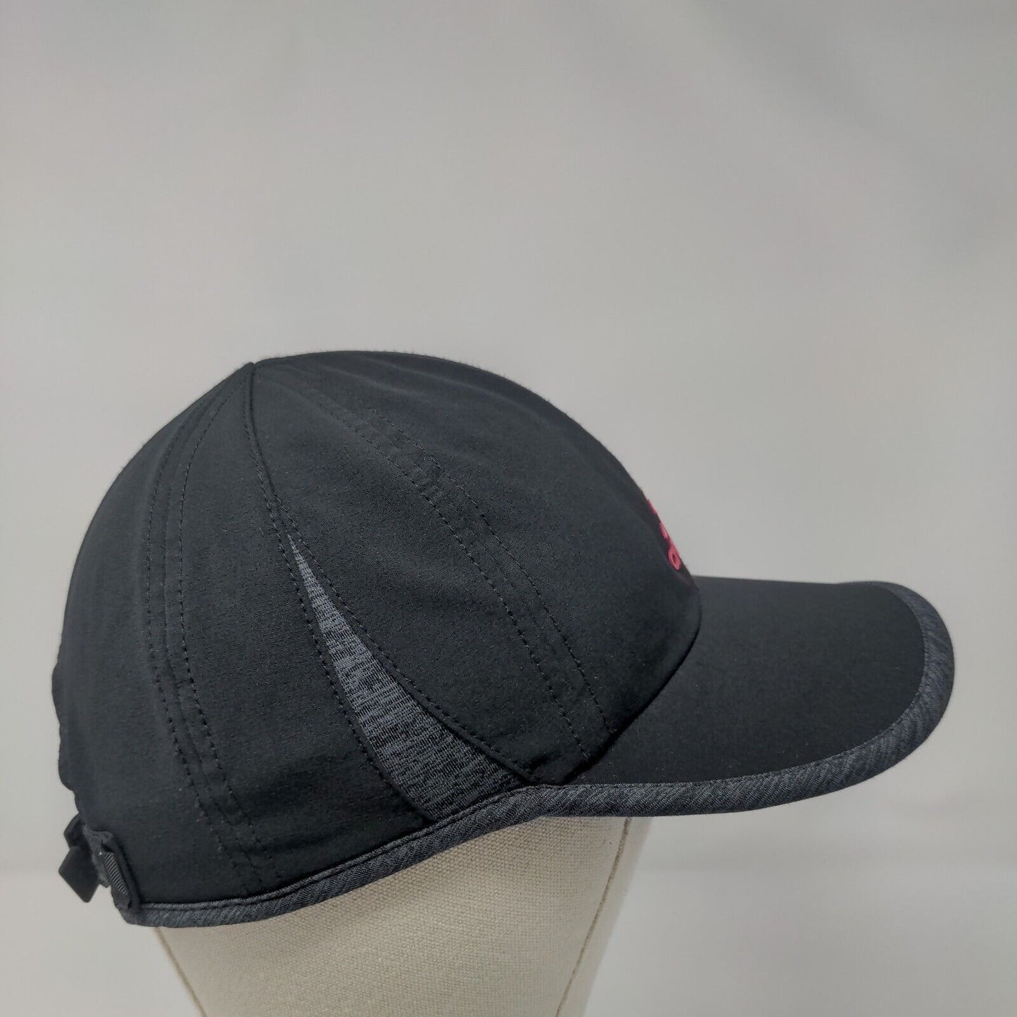 Adidas 3 Stripes Strapback Hat Black One Size Adjustable Climalite