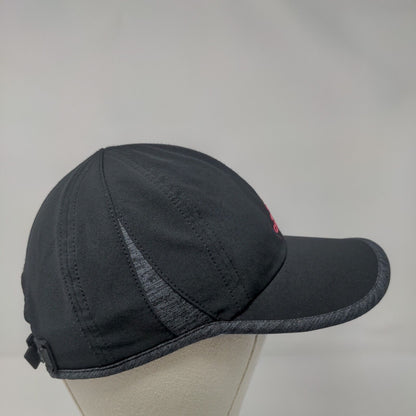 Adidas 3 Stripes Strapback Hat Black One Size Adjustable Climalite