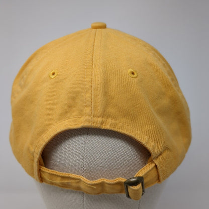 Smiley Creek Lodge Slideback Hat Yellow OSFA Adjustable Embroidered