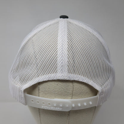 Axis Snapback Trucker Hat Gray OS Adjustable Embroidered Mesh Back Richardson