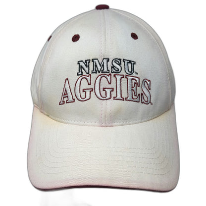 New Mexico St Aggies NCAA ML Authentic Headwear Cap Hat White Red One Size Strap