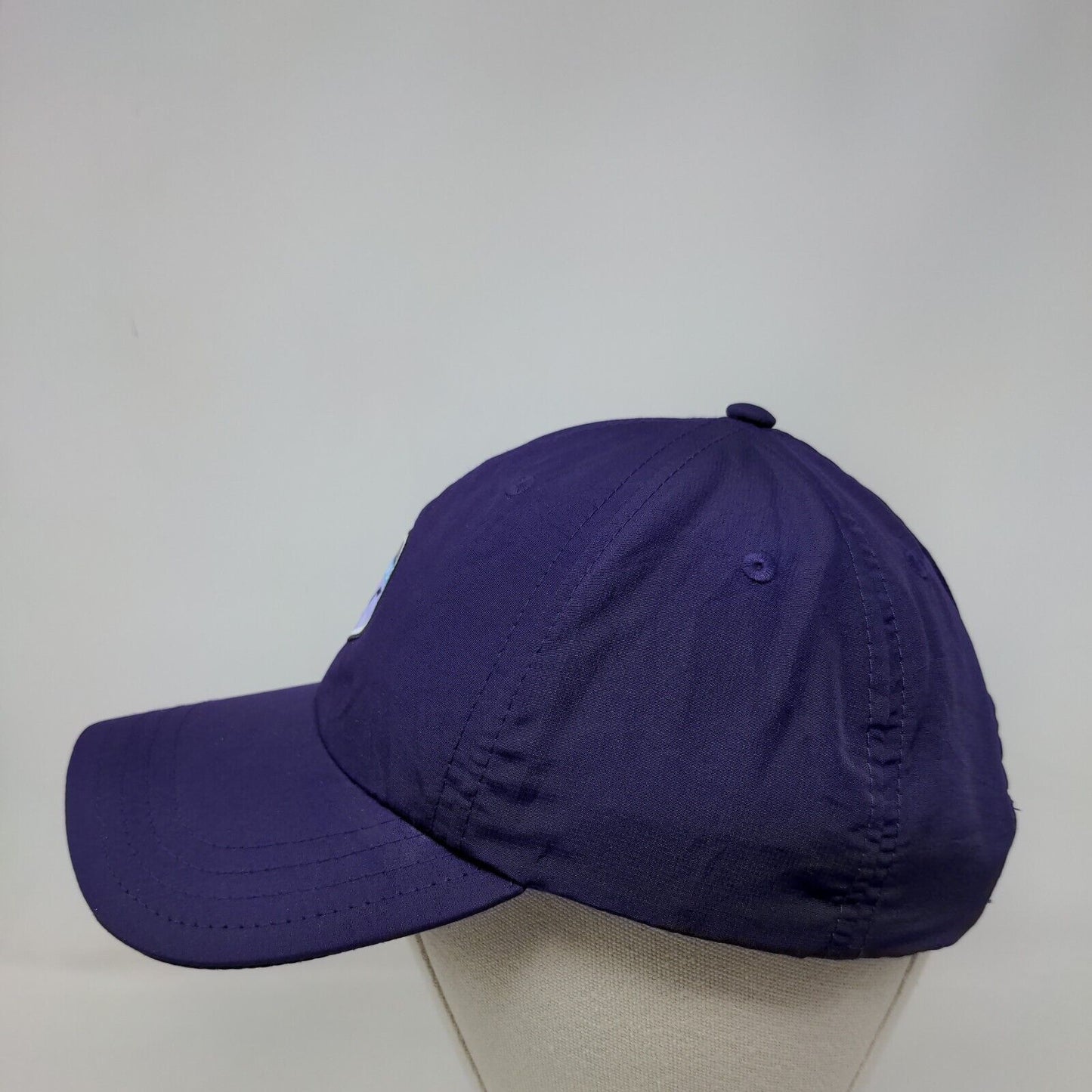 Kiva Dunes Strapback Hat Purple One Size Adjustable Ponytail 6 Panel