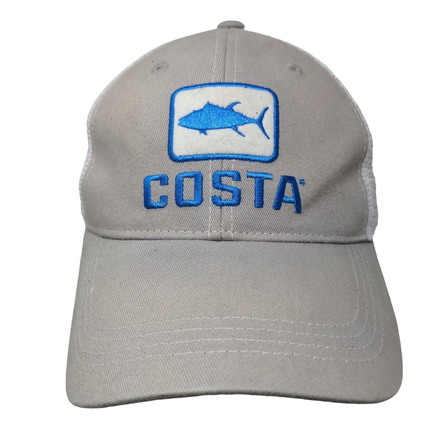 Costa Del Mar Snapback Mesh Back Trucker Hat Gray One Size Colorblock