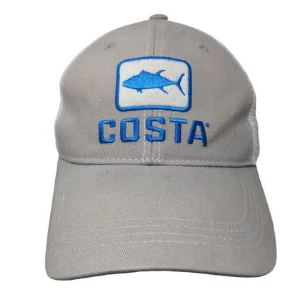 Costa Del Mar Snapback Mesh Back Trucker Hat Gray One Size Colorblock