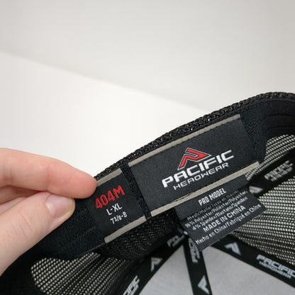 T-Zers Shirt Shop Fitted Mesh Back Trucker Hat Black 7 3/8-8 Solid