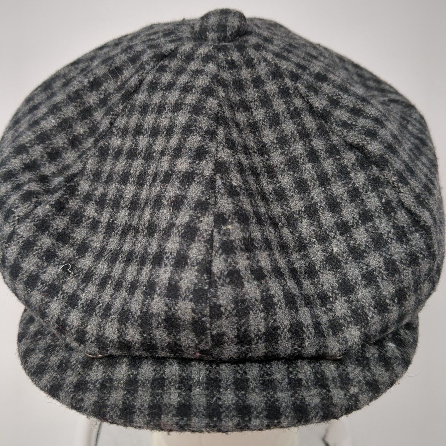 Newhattan Newsboy Cap Multicolor Small Gingham Lightweight Wool Blend