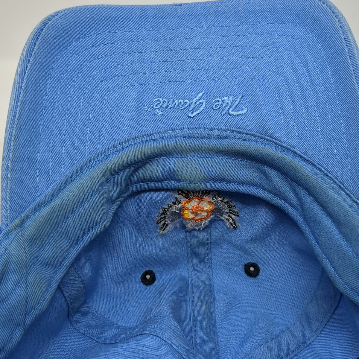 The Game Sycuan Resort Eagle Flower Blue Baseball Cap One Size Slideback Hat