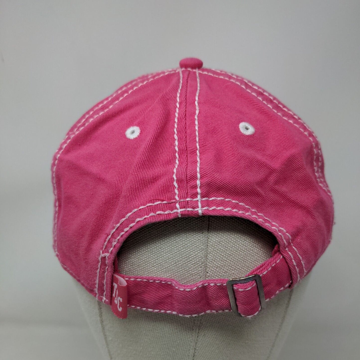 Tractor Supply Slideback Hat Pink OSFM Adjustable Embroidered 6 Panel Cotton